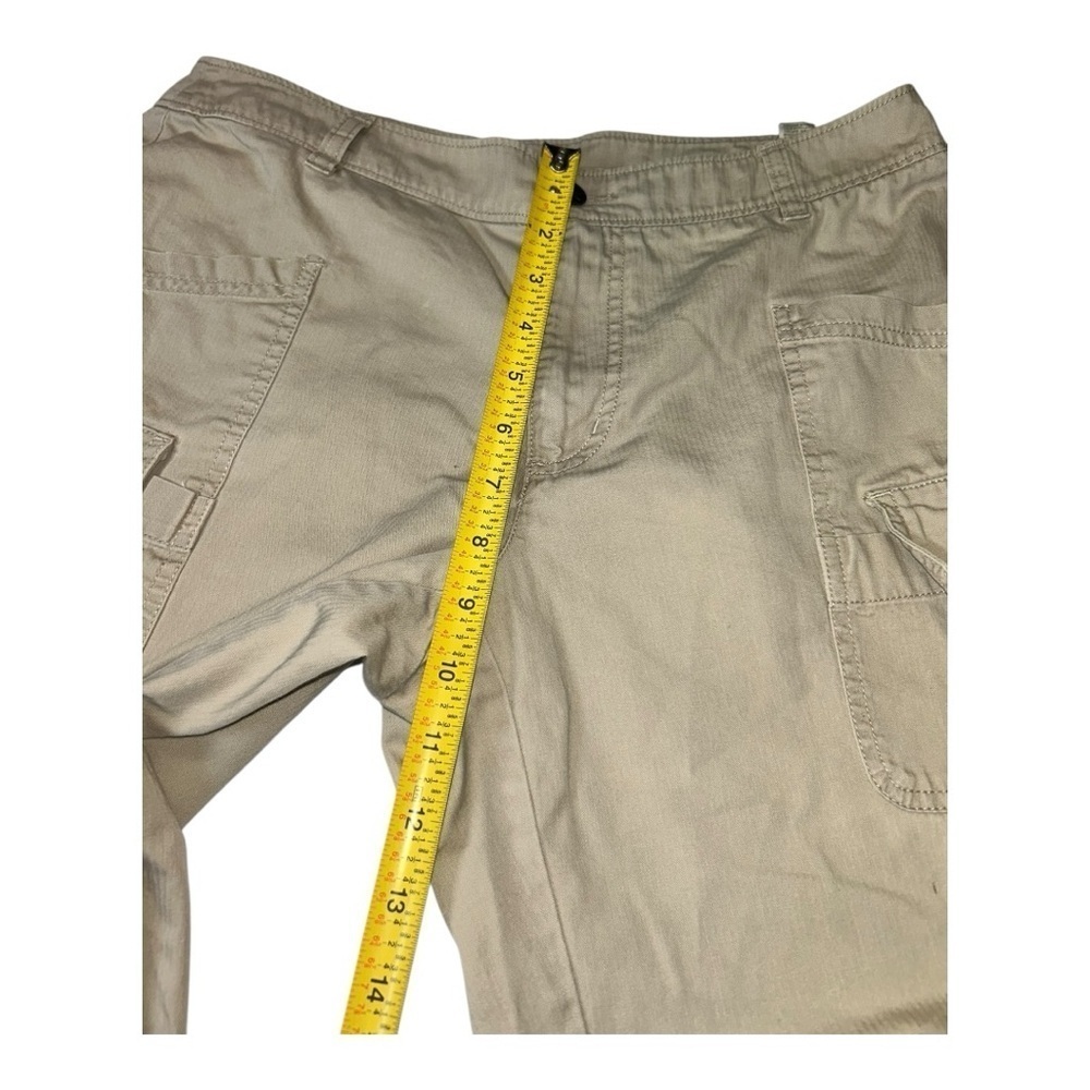Cato Women Pants 8 Beige Capri Rhinestone City Contemporary Stretch Cargo Modern - Picture 5 of 12